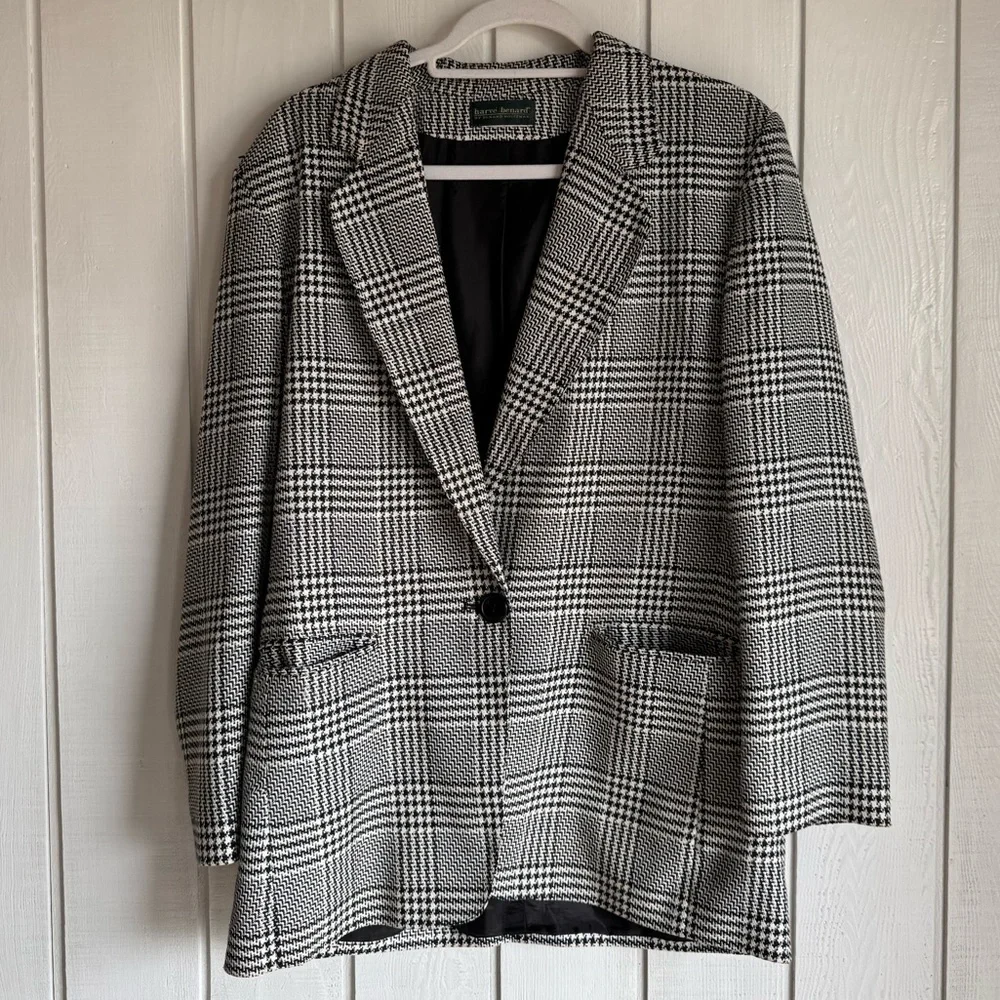 Vintage Harvey Bernard Plaid Jacket - Picture 1 of 6